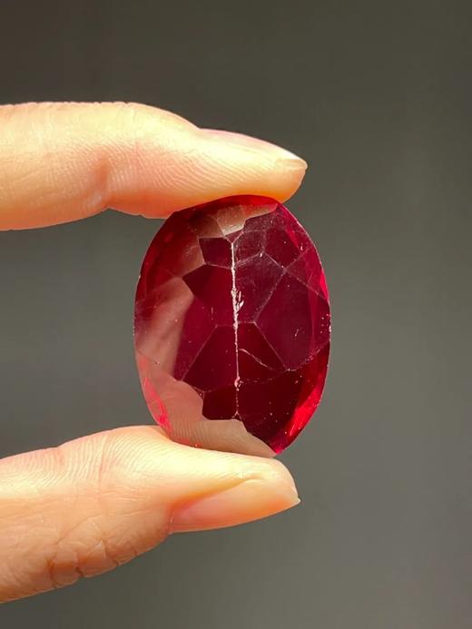 仿红宝石琉璃戒指面，顺丰包邮 商品图9