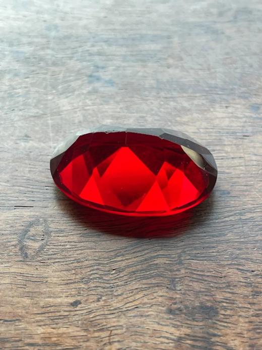 仿红宝石琉璃戒指面，顺丰包邮 商品图1