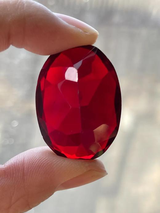 仿红宝石琉璃戒指面，顺丰包邮 商品图7