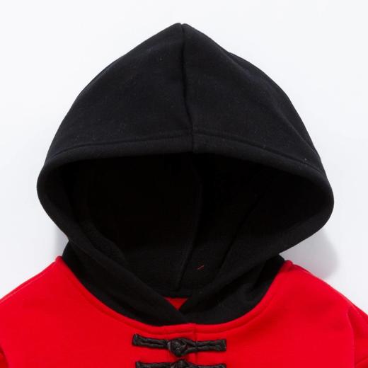 [商场同款]迪士尼童装春秋儿童连帽套头撞色卫衣国风时尚上衣秋冬套头衫224DS0799 商品图3