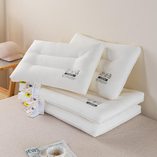 【品牌直发】加倍生活  A类全棉羽丝绒枕 家用酒店枕头宿舍专用单个枕芯护颈椎助睡眠可机洗 商品图10