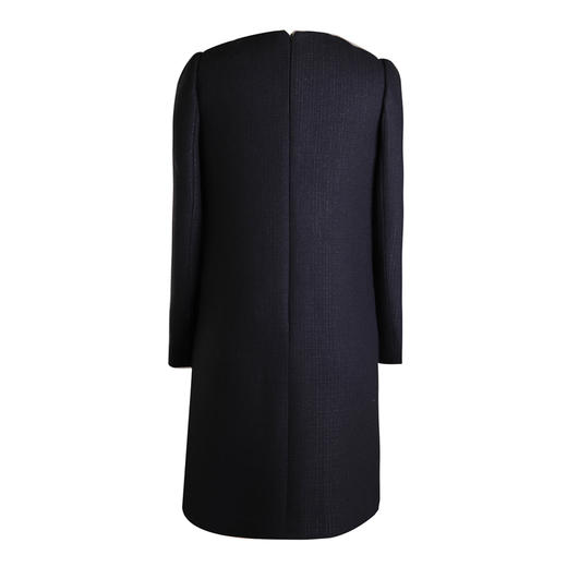 ELITE-长袖A型小香风连衣裙 - 时尚休闲圆领通勤中长裙 1701141 商品图1