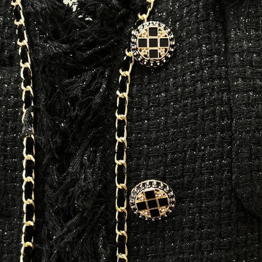 衣橱挚爱—轻奢流苏设计师高端小香风时尚外套双排扣女士2205001 商品图2