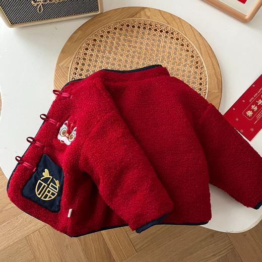 【中国风夹棉，龙年拜年服！】男童卡通拜年服0-5岁冬季宝宝中国风，夹棉加厚外套儿童冬装潮，展现了中国传统文化元素，彰显了节日的喜庆氛围！ 商品图3