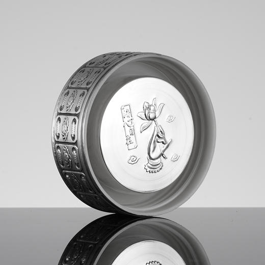 子佩集【心经】S999银浮雕杯摆件【DLBJB004】纯银内胆泡茶杯203 商品图3