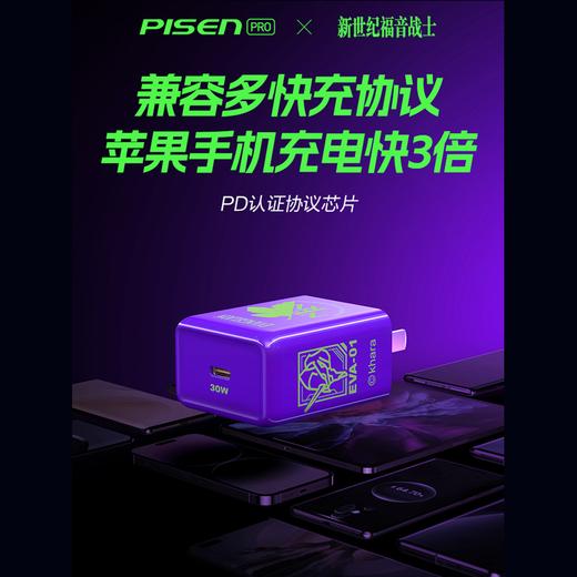 品胜  PISEN OUICK PD30W EVA 新世纪福音战士 单口快速 充电器 商品图2