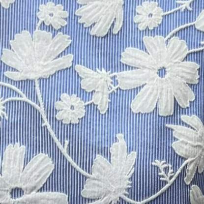 莫奈花园—欧洲织锦Oversize提花圆领连衣裙碎花女款春夏2201027 商品图2