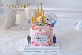1027CAKE | 冰雪奇缘 城堡蛋糕 爱莎