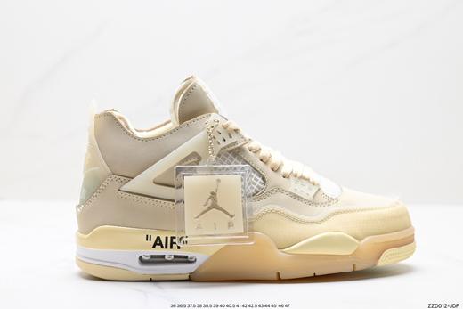 耐克乔丹Off-White x Air Jordan 4 Retro复古运动篮球鞋CV9388-100男女鞋 商品图0