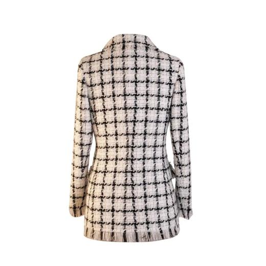 定制—“通勤风”ELITE-英伦格纹双排扣粗花呢小香风外套 1905022 商品图3