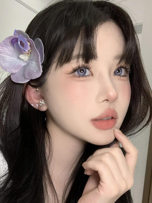 【中直径】4YOUTHCON-精灵灰紫-14.2mm【年抛 0-800度 无525/575】 商品图4