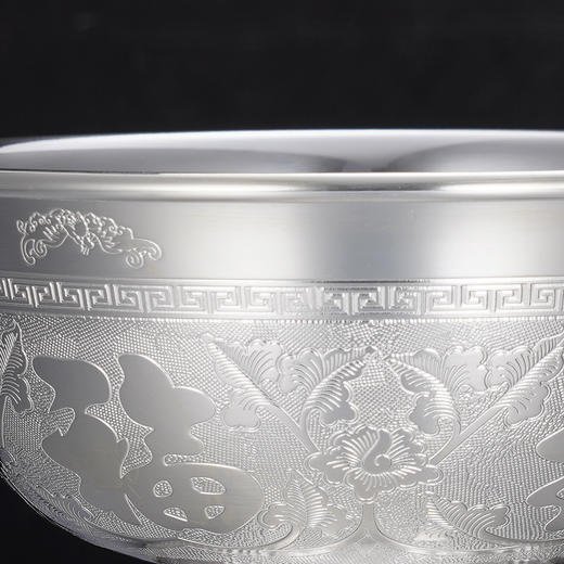 子佩集S999银【开枝散叶】碗摆件【FS008】2401 商品图2