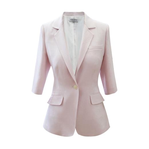 “清新淡雅风”—优雅百搭修身显瘦一粒扣纯色西装外套  2105001 商品图0