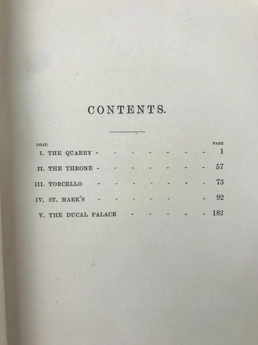 特装本！1892年 约翰·罗斯金《威尼斯之石》（卷1） 全真皮精装32开 商品图5