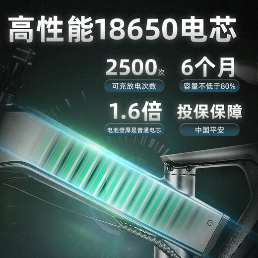 正步越野电动车K6F 可折叠电动自行车助力山地车变速便携超轻骑行 商品图1