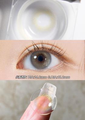 i-DOL半年抛美瞳 清透灰 14.0mm