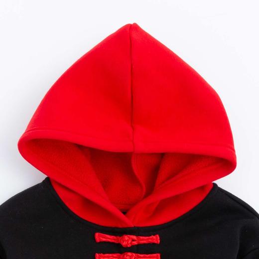 [商场同款]迪士尼童装春秋儿童连帽套头撞色卫衣国风时尚上衣秋冬套头衫224DS0799 商品图6