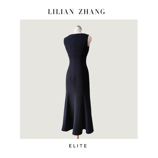 E系列定制——古典浪漫——爱的绽放——衣橱挚爱长款鱼尾小黑裙2301110 商品图1