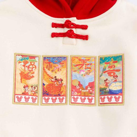 [商场同款]迪士尼童装春秋儿童连帽套头撞色卫衣国风时尚上衣秋冬套头衫224DS0799 商品图8