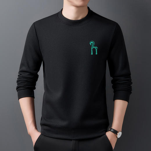 【吊牌价1299元】NECHEER柏奥玛加绒卫衣针织衫户外保暖内含桑蚕丝&绵羊毛 商品图0