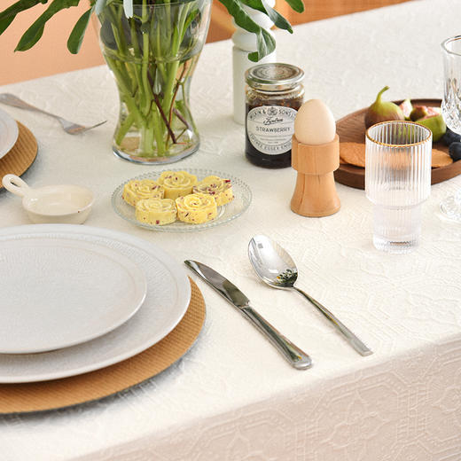 国风海棠系列长桌布国风全棉欧式复古氛围感桌布 商品图1