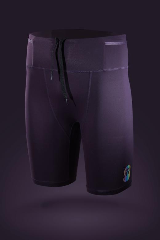 严素运动紧身短裤，弹性跑步运动紧身裤，男 / 女款，严素态度 商品图3