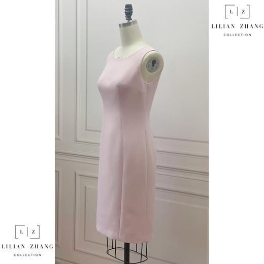 定制—经典之美—魅力自由Lady小个子连衣裙、春夏粉色系穿搭2201042 商品图3