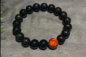 【御珠宫坊】墨玉子料手串