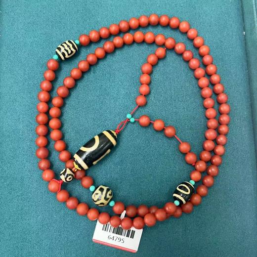 64795南红大天地玛瑙珠珠项链 商品图0