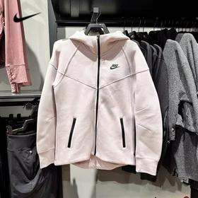 Nike/耐克女子春季新款防风运动休闲宽松连帽夹克外套FB8339-019