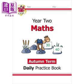 【中商原版】英国原版CGP教辅 新版KS1数学日常练习书2年级秋季学期 New KS1 Maths Daily Practice Book: Year 2 Autumn Term