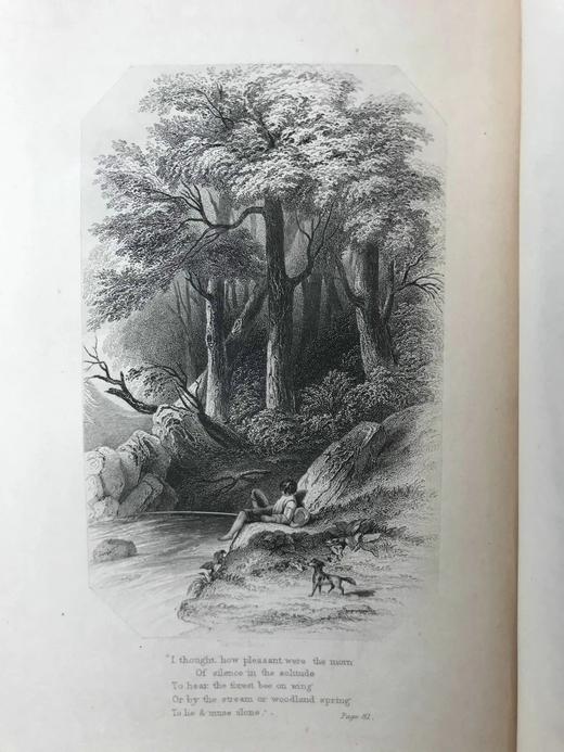 特装本！1855年 亨利·柯克·怀特生平与作品 8幅插图 全真皮精装32开 商品图12