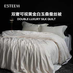 双奢可视黄金白玉桑蚕丝冬被