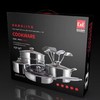 C&E创艺厨具304不锈钢锅具15件套炒锅煎锅奶锅汤锅烹饪铲汤勺套装/厨房刀具六件套商务礼品套装 商品缩略图0