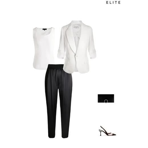 高腰缎面锥形裤-春夏薄款舒适通勤休闲女款女款铅笔长裤 2104019 商品图2