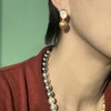 PEARLSIDE 渐变四季彩珍珠项链/金珠贝珠贝壳耳钉 商品缩略图5