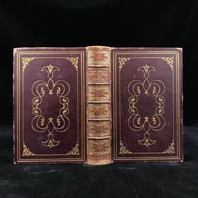 特装本！1855年 亨利·柯克·怀特生平与作品 8幅插图 全真皮精装32开