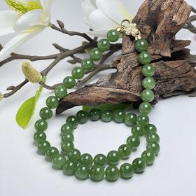 33990碧玉妈妈链 猕猴桃圆珠