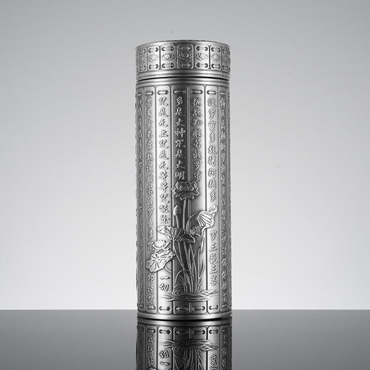 子佩集【心经】S999银浮雕杯摆件【DLBJB004】纯银内胆泡茶杯203 商品图1