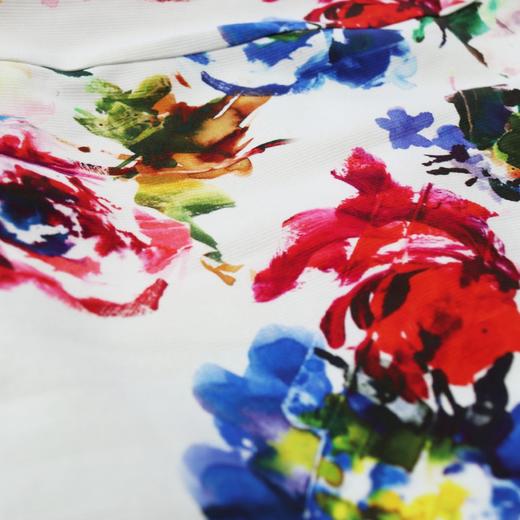 定制-优雅气质-花卉油画-印花修身花色 显瘦 半身包臀裙  2003007 商品图2