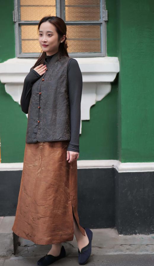 漫物记丝麻香云纱双面半身裙XYS-182 商品图2