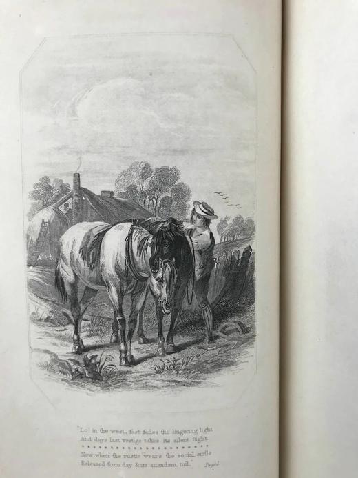 特装本！1855年 亨利·柯克·怀特生平与作品 8幅插图 全真皮精装32开 商品图14