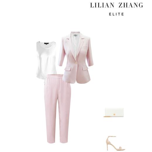 高腰休闲筒裤-舒适时尚通勤春夏秋宽松女士松紧腰哈伦裤 2104013 商品图4