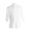 春秋夏通勤-气质时尚-中袖提花轻简 白色显瘦抽褶小西装  2005008 商品缩略图1