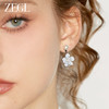 ZEGL花朵人造珍珠耳环女2024新款爆款高级感春夏耳钉气质银针耳饰 商品缩略图2