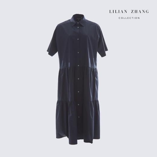 定制-衣橱挚爱-宽松舒适简约休闲通勤显瘦衬衫式连衣裙  2201026 商品图1