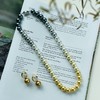 PEARLSIDE 渐变四季彩珍珠项链/金珠贝珠贝壳耳钉 商品缩略图1