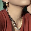 PEARLSIDE 渐变四季彩珍珠项链/金珠贝珠贝壳耳钉 商品缩略图7