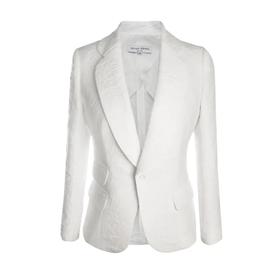 草木之夏-修身弹力小西装、春秋气质 时尚休闲白色西服   2005007