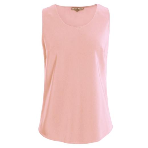 定制—醋酸雾面圆领背心 - 舒适简约显瘦百搭纯色上衣  1702039 商品图2